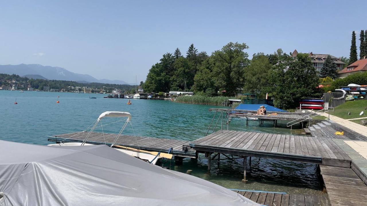 Ferienwohnung Velden Am See - 24 Holiday Mit Seezugang 沃尔特湖畔韦尔登 外观 照片